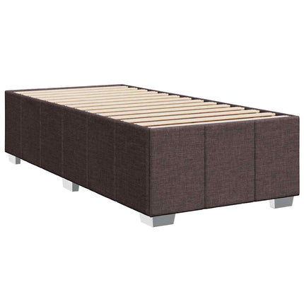 Sengeramme uden madras Mørkebrun 100x200 cm Stof