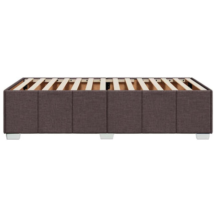 Sengeramme uden madras Mørkebrun 100x200 cm Stof