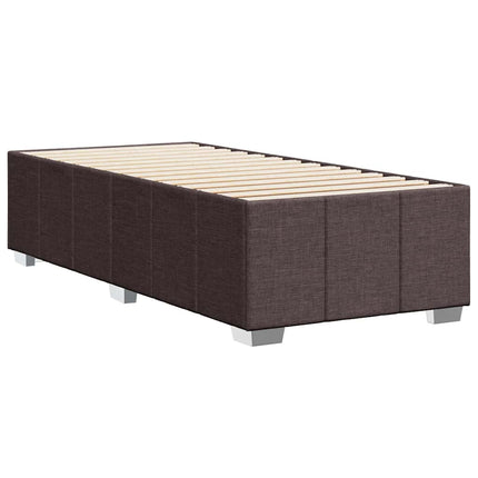 Sengeramme uden madras Mørkebrun 100x200 cm Stof