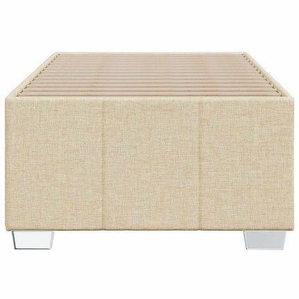 Sengeramme uden madras Creme 100x200 cm Stof