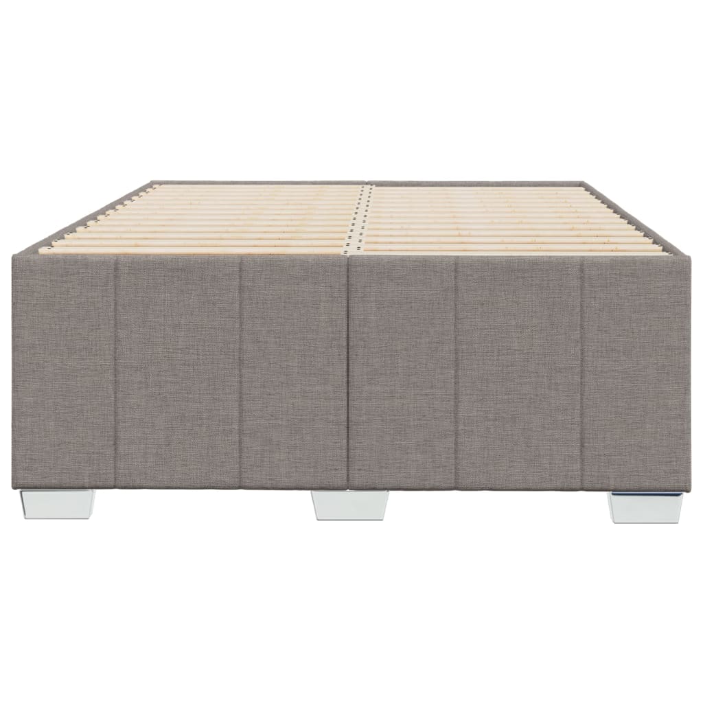 sengeramme uden madras 120x190 cm stof gråbrun