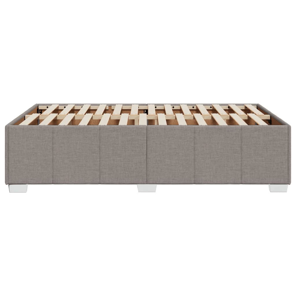 sengeramme uden madras 120x190 cm stof gråbrun