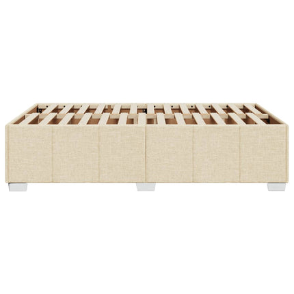sengeramme uden madras 120x190 cm stof cremefarvet