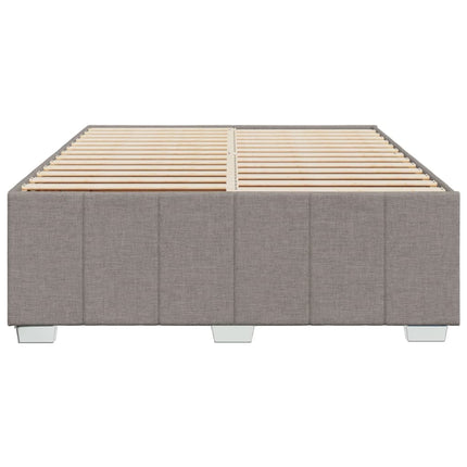 sengeramme uden madras 140x190 cm stof gråbrun