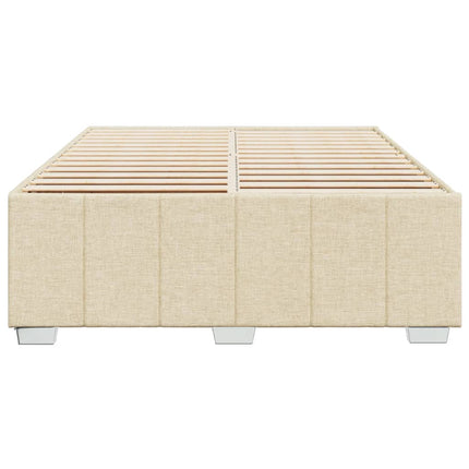 sengeramme uden madras 140x200 cm stof cremefarvet