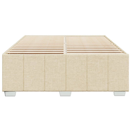 sengeramme uden madras 160x200 cm stof cremefarvet