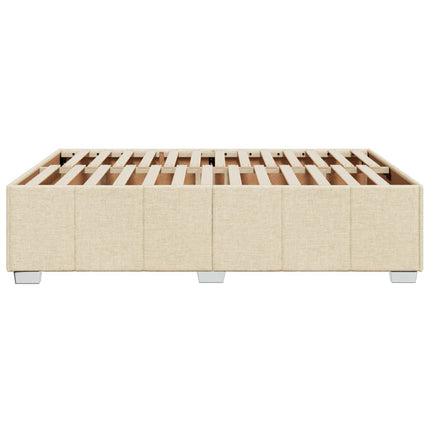 sengeramme uden madras 160x200 cm stof cremefarvet