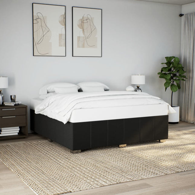 sengeramme uden madras 180x200 cm stof sort
