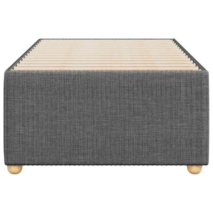 Sengeramme uden madras Mørkegrå 90x200 cm Stof