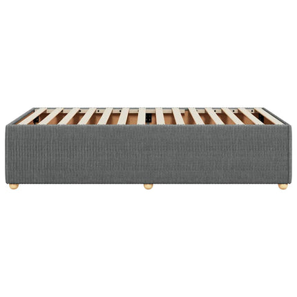 Sengeramme uden madras Mørkegrå 90x200 cm Stof
