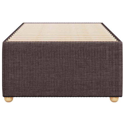 Sengeramme uden madras Mørkebrun 100x200 cm Stof