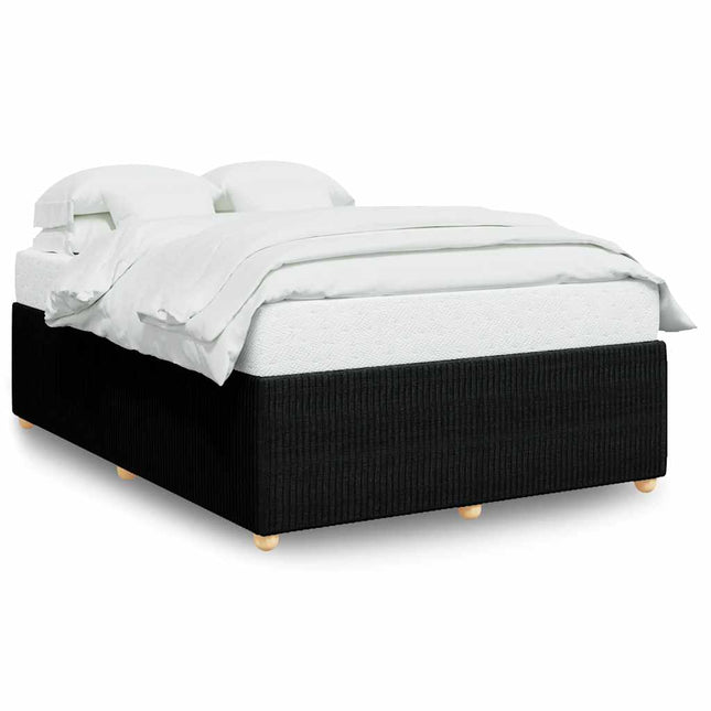 sengeramme uden madras 140x200 cm stof sort