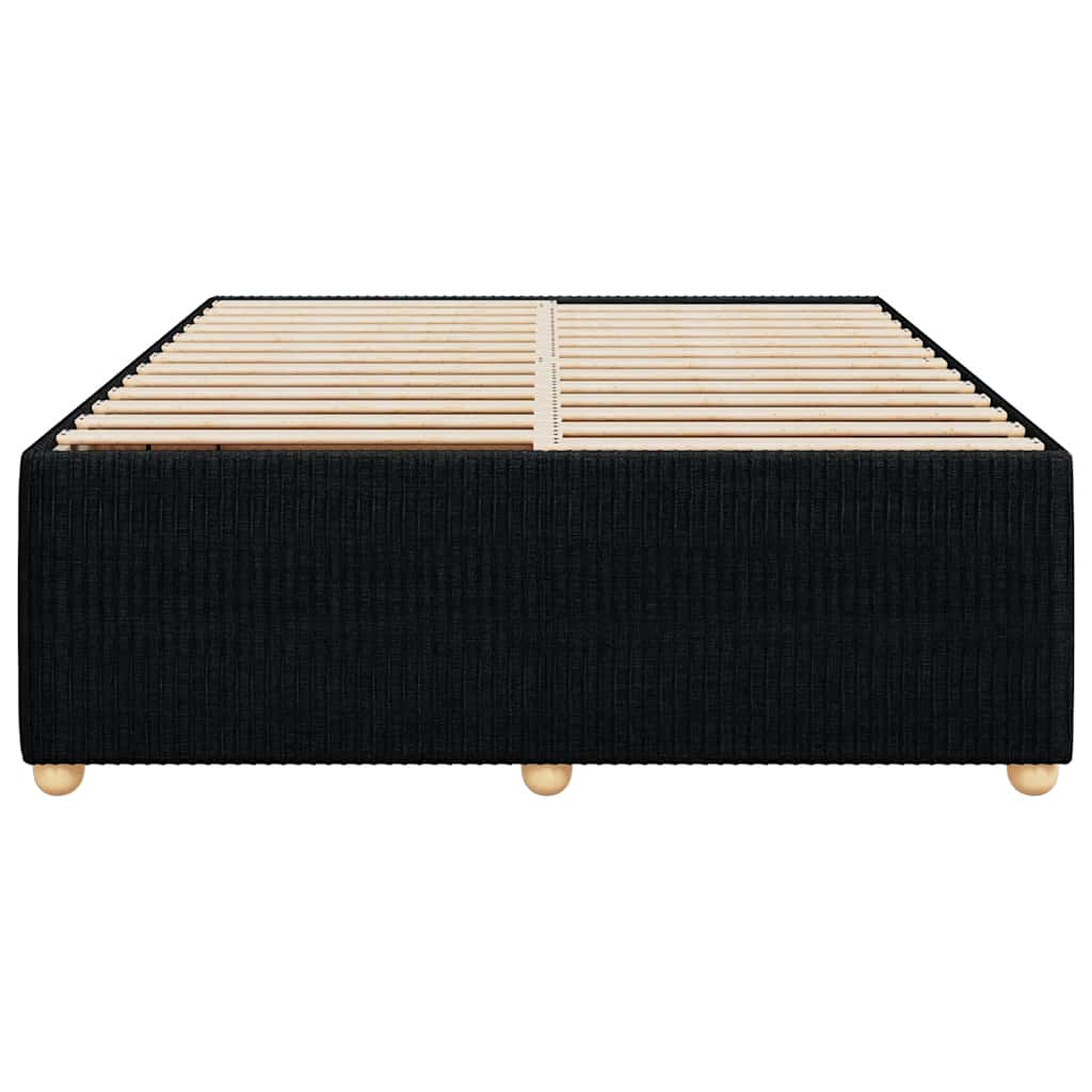 sengeramme uden madras 140x200 cm stof sort