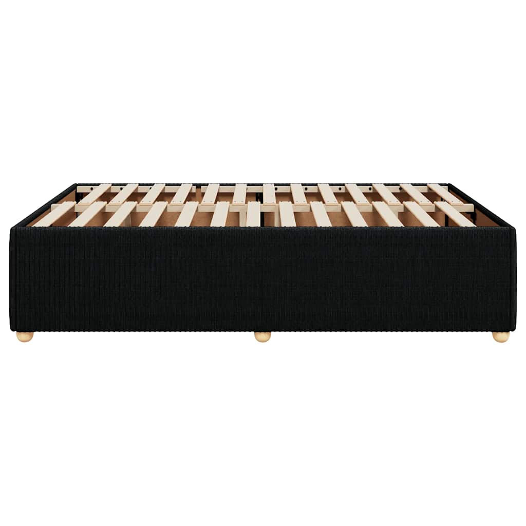 sengeramme uden madras 140x200 cm stof sort