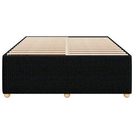 sengeramme uden madras 160x200 cm stof sort