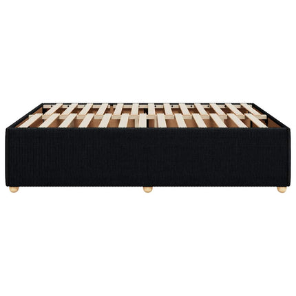 sengeramme uden madras 160x200 cm stof sort