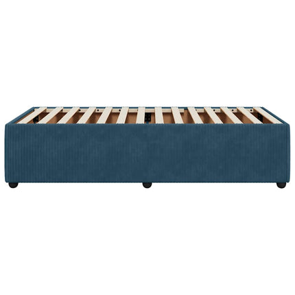 sengeramme 80x200 cm fløjl blå