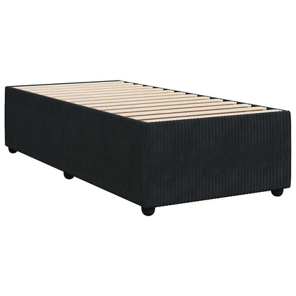 sengeramme 90x200 cm fløjl sort