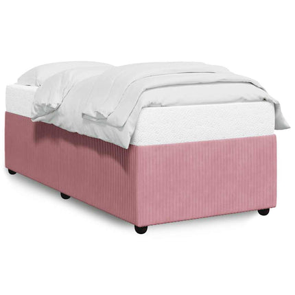 sengeramme 90x200 cm fløjl pink