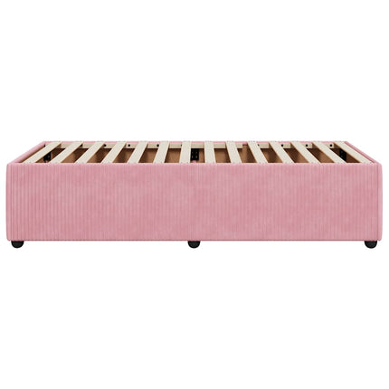 sengeramme 90x200 cm fløjl pink