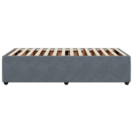 Sengeramme uden madras Mørkegrå 100x200 cm Fløjl