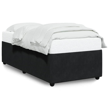 Sengeramme uden madras Sort 100x200 cm Fløjl