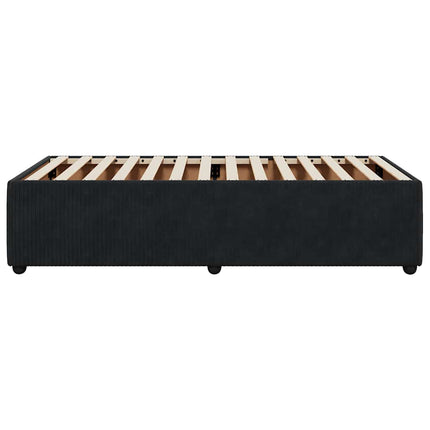 Sengeramme uden madras Sort 100x200 cm Fløjl