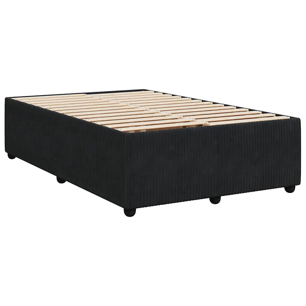 Sengeramme uden madras Sort 120x200 cm Fløjl
