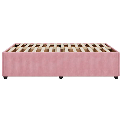 sengeramme 120x200 cm fløjl pink
