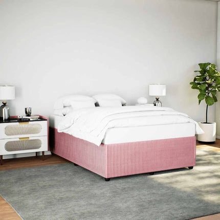 sengeramme 140x190 cm fløjl pink