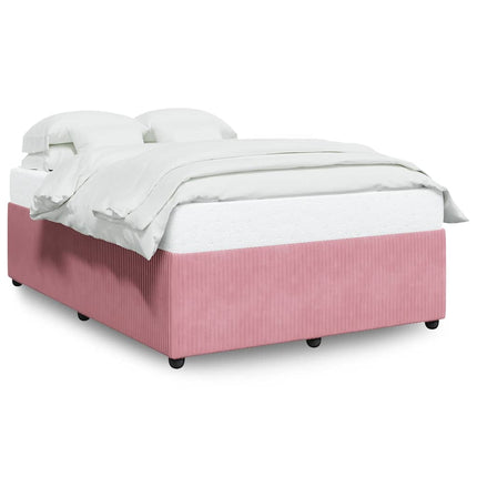 sengeramme 160x200 cm fløjl pink