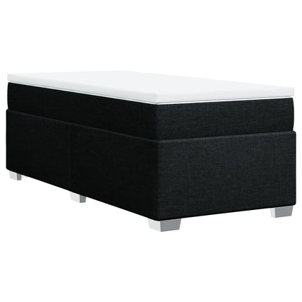 kontinentalseng med madras 80x200 cm stof sort