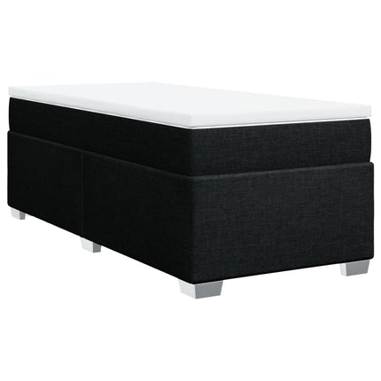 kontinentalseng med madras 90x190 cm stof sort