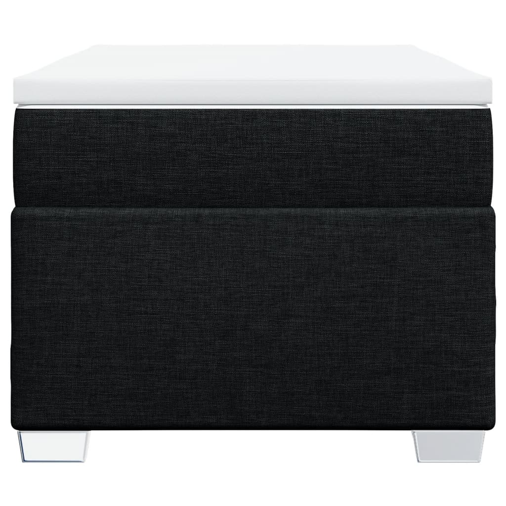 kontinentalseng med madras 90x190 cm stof sort