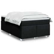 kontinentalseng med madras 120x190 cm stof sort