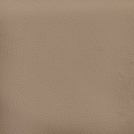kontinentalseng 90x200 cm kunstlæder cappuccinofarvet