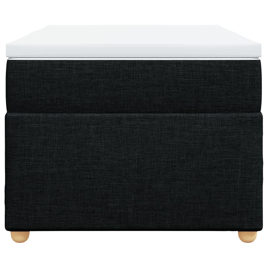 kontinentalseng med madras 100x200 cm stof sort