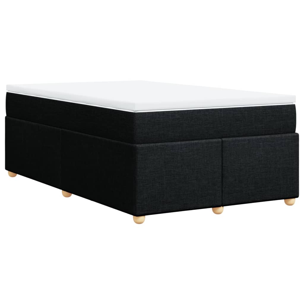 kontinentalseng med madras 120x190 cm stof sort