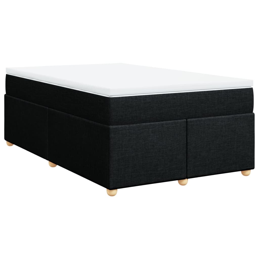 kontinentalseng med madras 120x190 cm stof sort