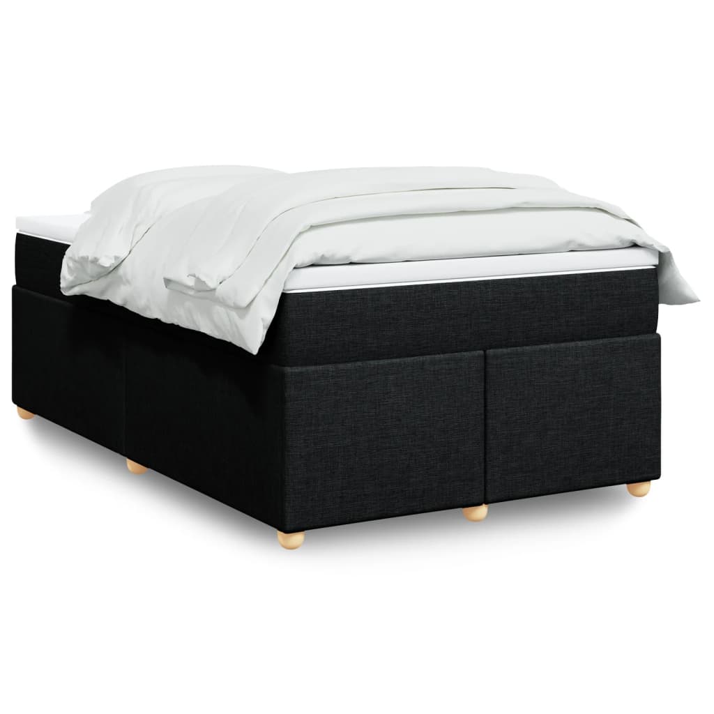kontinentalseng med madras 120x190 cm stof sort