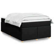 kontinentalseng med madras 120x190 cm stof sort