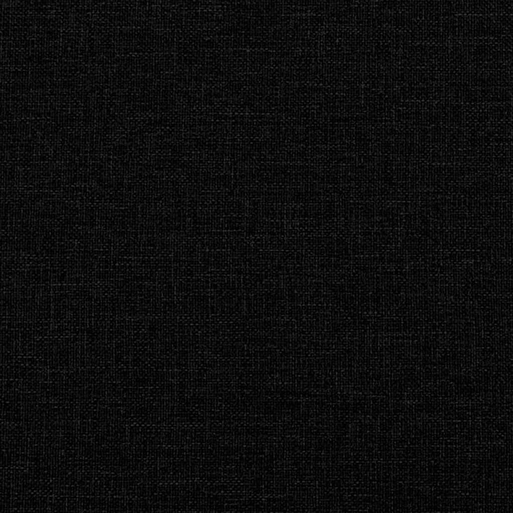 kontinentalseng med madras 140x190 cm stof sort
