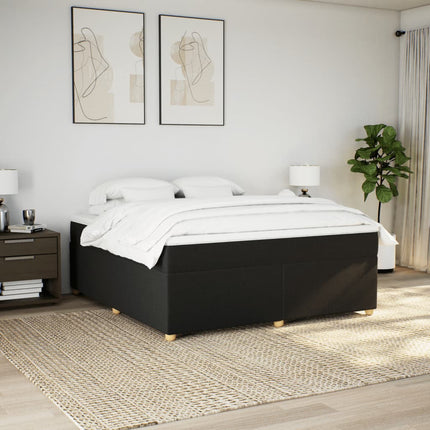 kontinentalseng med madras 180x200 cm stof sort