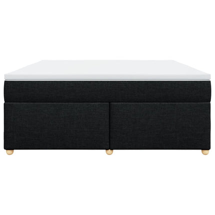 kontinentalseng med madras 180x200 cm stof sort