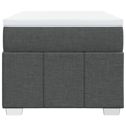 kontinentalseng med madras 80x200 cm stof mørkegrå
