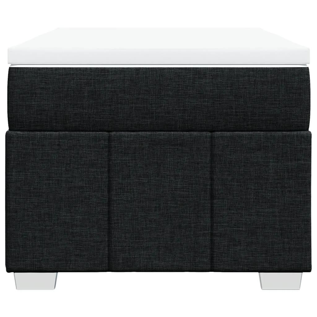kontinentalseng med madras 80x200 cm stof sort