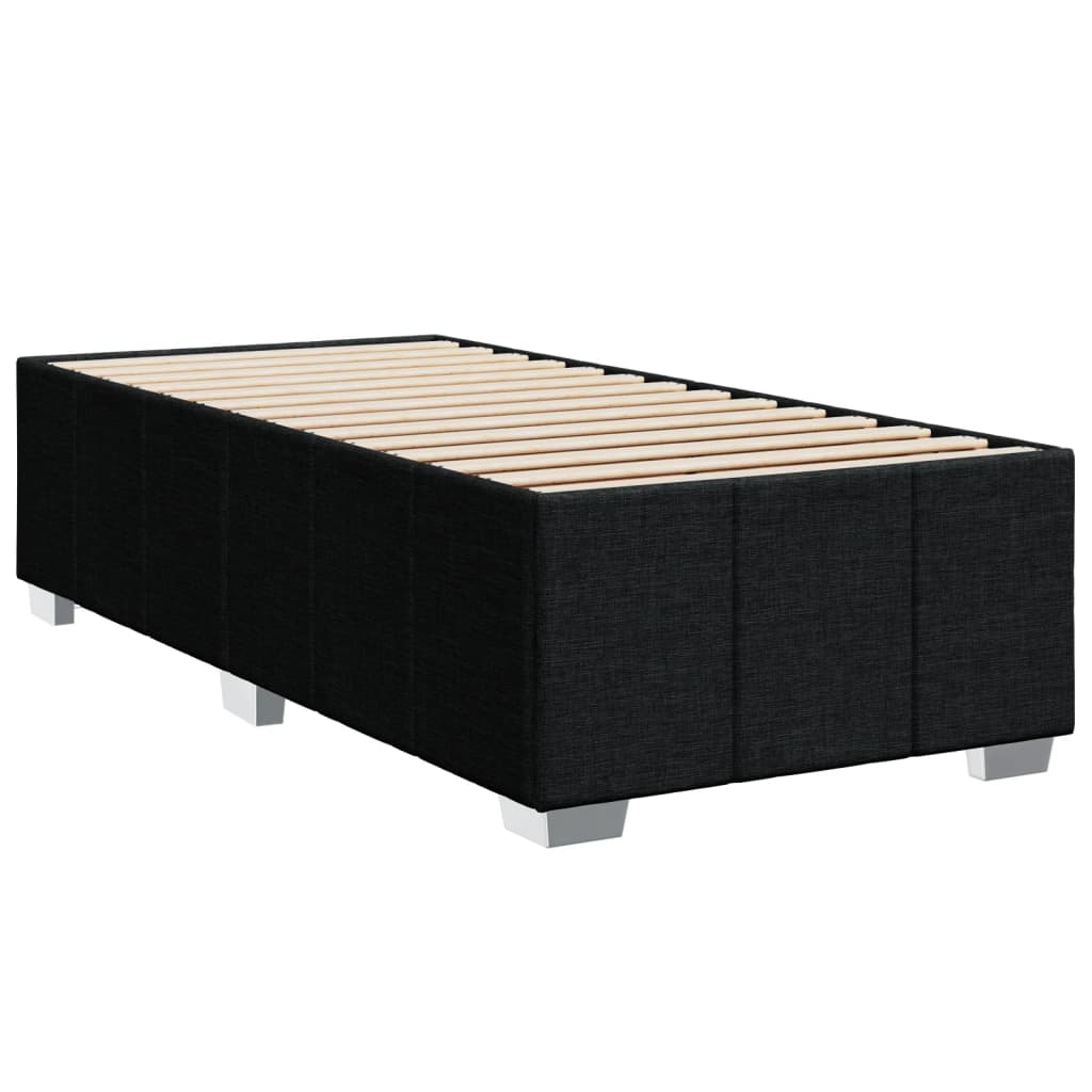 kontinentalseng med madras 80x200 cm stof sort
