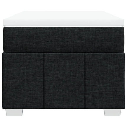 kontinentalseng med madras 90x200 cm stof sort