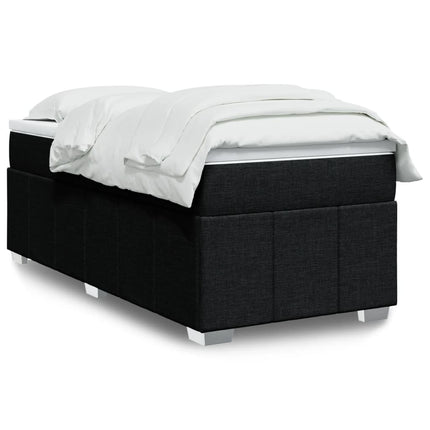 kontinentalseng med madras 90x200 cm stof sort