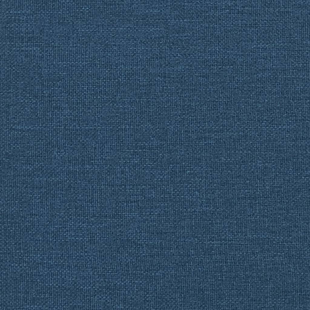 kontinentalseng med madras 90x200 cm stof blå
